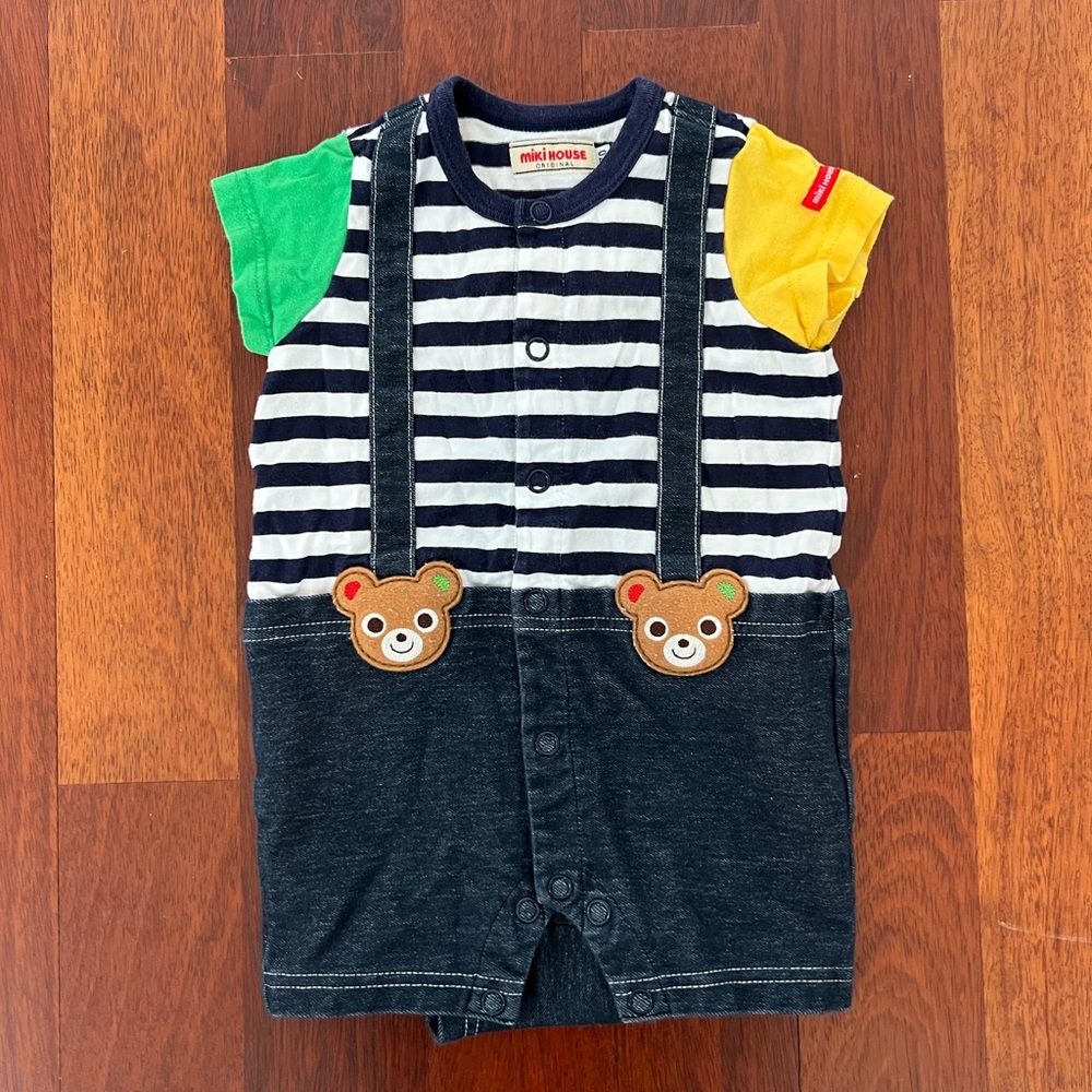 MikiHouse Suspender Romper